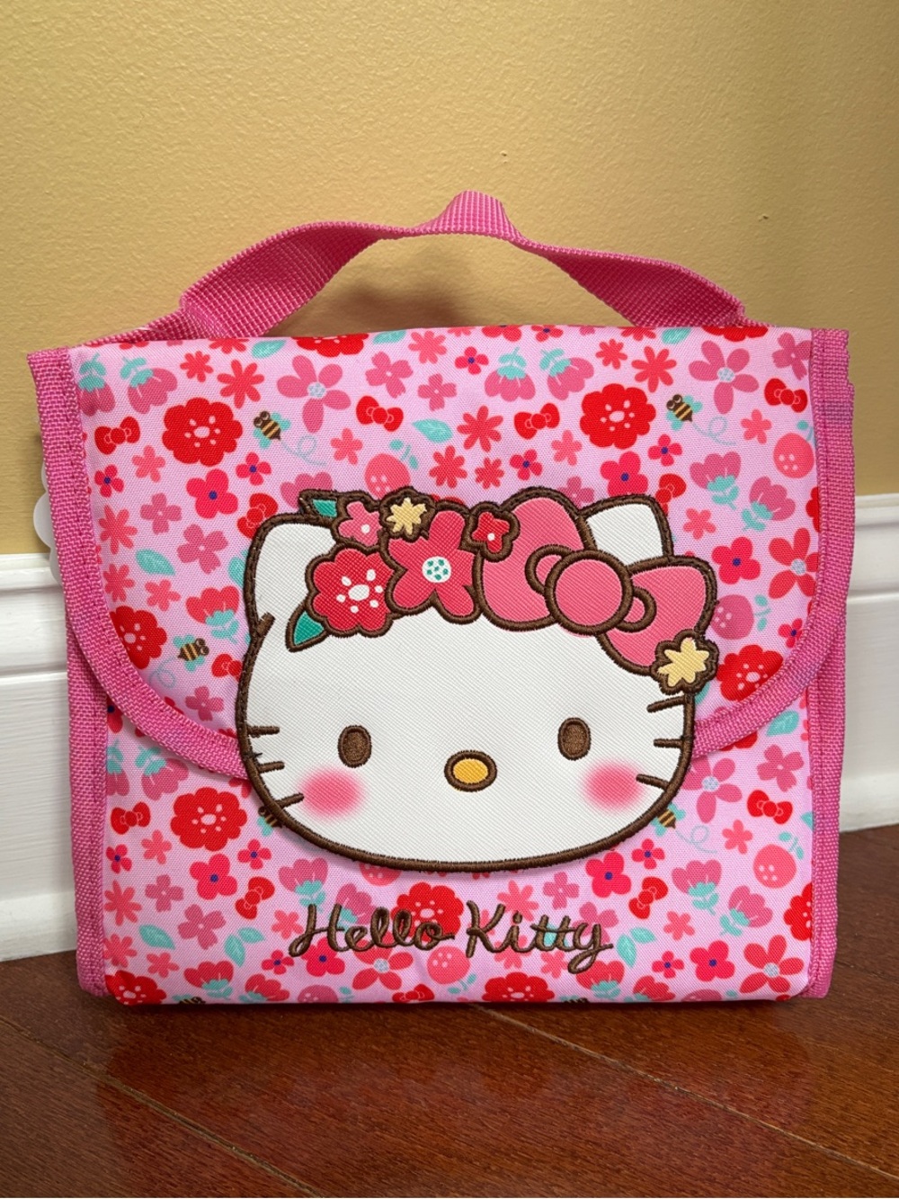 Hello Kitty Pink Floral Lunch Tote